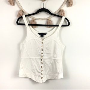 Marc by Marc Jacobs Scoop Neck White Tank SZ S